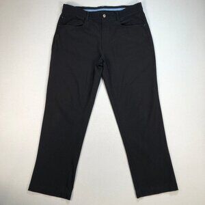 FootJoy Pants Men's 34x27 Black Athletic Fit Golf Performance Chinos Logo